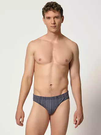 HUBER | Brasil Slip lot de 2 dressblue stripe | dunkelblau